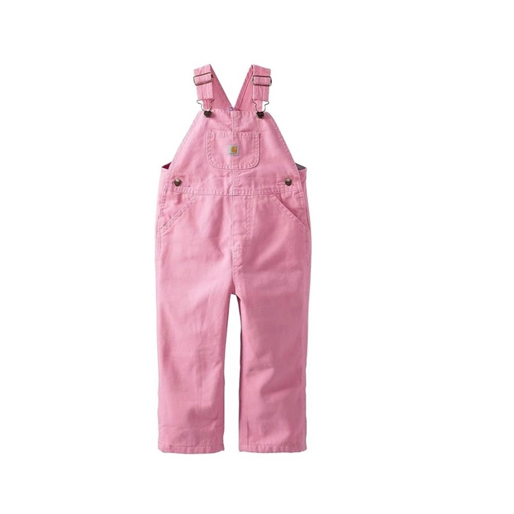 Carhartt Kids Overalls in Soft Pink